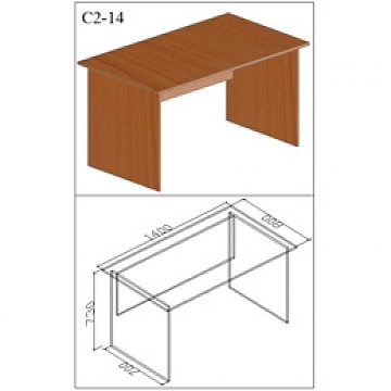 Офисный стол 1400х800 C 2